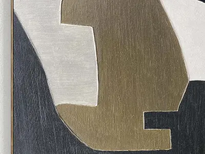 Plaster Two Photo Frame 278 Low-poly 3D model