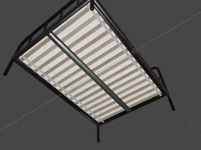 Ikea SAGSTUA bed frame 3D model