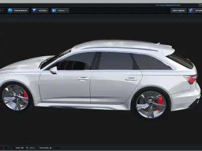 E3D - 2020 Audi RS6 Avant 3D model