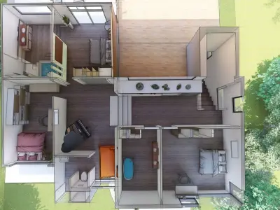 Maison Design - house design 3D model