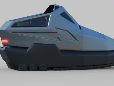 Tesla Cybertruck shoe  3D model