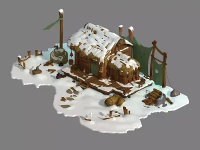 Game Kunlun Snow Mountain - House 75 3D model