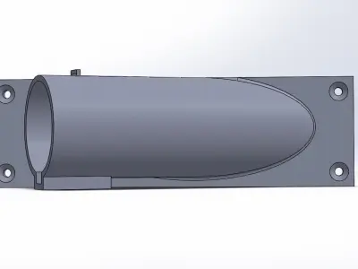 J1772 Plug-In Hybrid Car Charger Wall Mount 3D print model