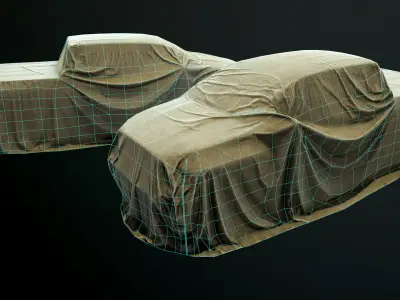 Car Cover f Low-poly 3D model