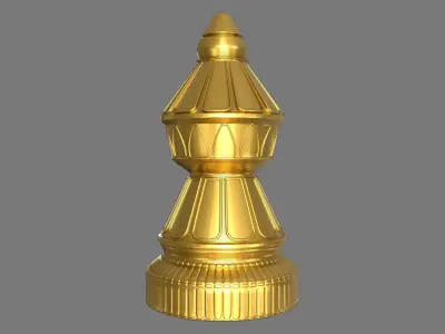 Handcrafted Brass Gajur  3D model