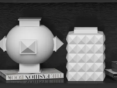 Decorative shelves 3D model