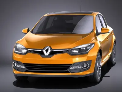 Renault Megane 5-door 2016 VRAY 3D model