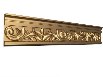 Cornice Decoration Molding 07 Low-poly 3D model