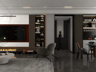 Modern Interior Design  12 3D model