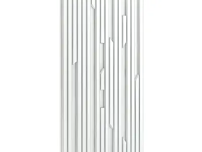 Black Wood Wall Panel 3D model