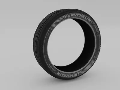High Quality Realistic Tires Low-poly 3D model