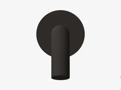 Wall Spout - Luxury - Sleek Low-poly 3D model