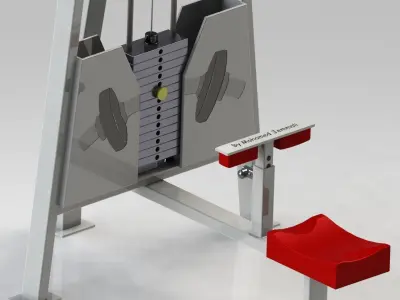 Post back Bodybuilding 3D model