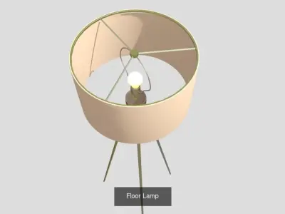 Lamps and lightings set 3D Model Collection