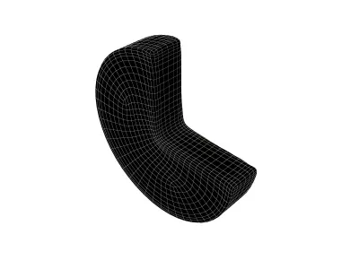 Seventy Five Percent Circle V1 002 Low-poly 3D model