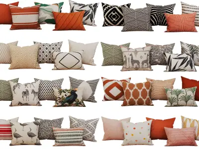 Decorative set pillow vol 4 3D model