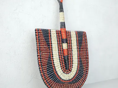 African Handwoven Fan 21 3D model
