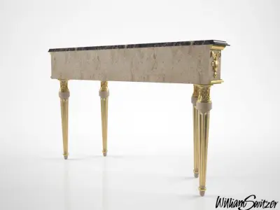 William Switzer Charles Pollock Fishman console 3D model