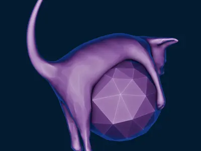 CHRISTMAS TREE ORNAMENT CAT 3D print model