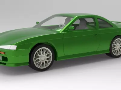 Nissan Silvia S14 scale 1 to 10 3D print model