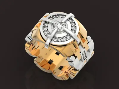  Watch man ring Dial 1460 3D print model