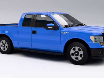 Ford F-150 XLT 2009 Low-poly 3D model