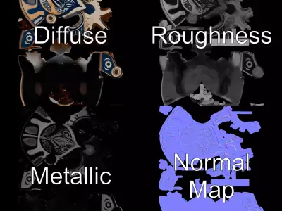 Viking Warrior Helmet model pack Low-poly 3D model