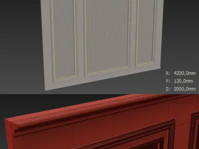 Decorative V43 Wall Panels 3D model