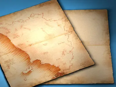 Old maps collection 3D model