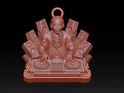 3D DJ Model - STL - OBJ - ZTL 3D print model