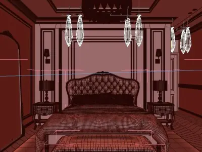 Classic Interior Design 3D model