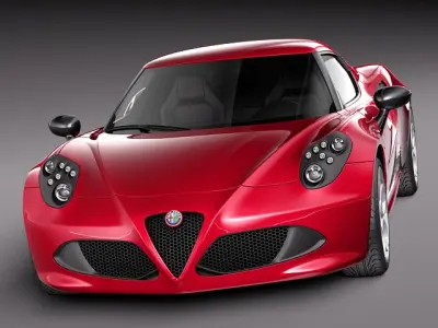 Alfa Romeo 4c - 2014 3D model