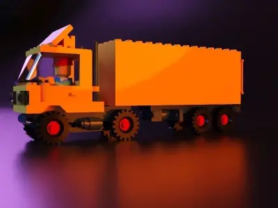 Lego truck car stl 3D print model