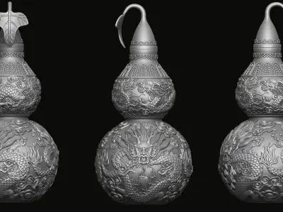 Dragon Gourd 3D print model
