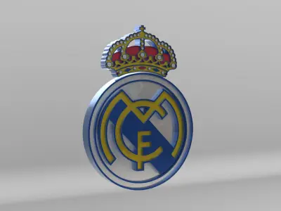 Real Madrid Club de Futbol Team Logo 3D model