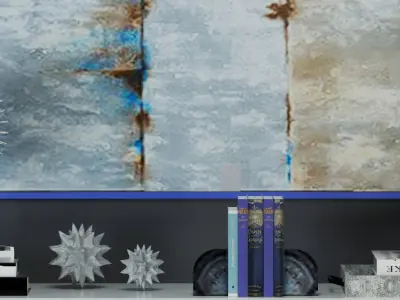 Set 21 dresser with blank frame 3D model