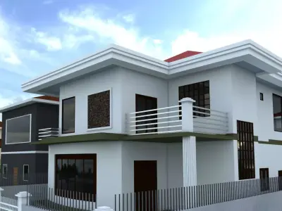 2 storey Building  3D model