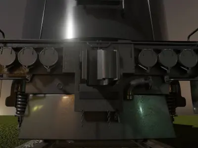 GG-1 electric locomotive 3D model