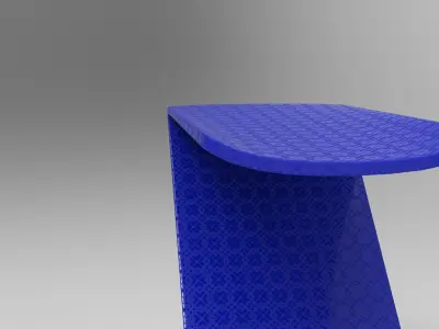 Z Stool Low-poly 3D model