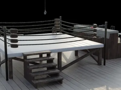 Boxing ring 3D model