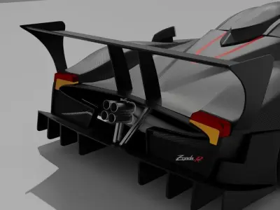 Pagani Zonda R 3D model