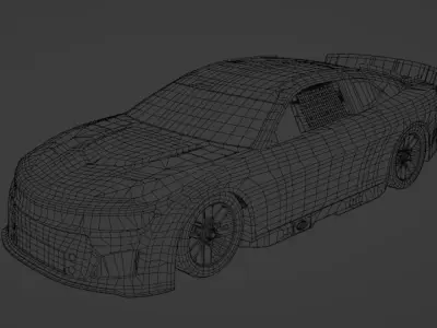 2022-2024 Chevrolet Camaro Nascar Next Gen Low-poly 3D model