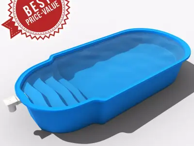 Vranov swimming pool 3D model