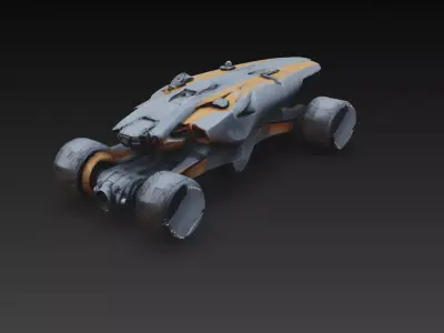 scifi vehicles set  3D model