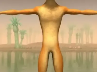 Patila famous 3d character with Low poly Low-poly 3D model