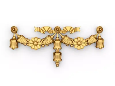 classic decorative swag onlay cnc 3d printing stl 08 3D print model