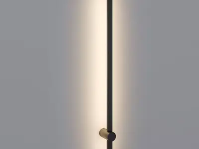 Sconce black metal Low-poly 3D model