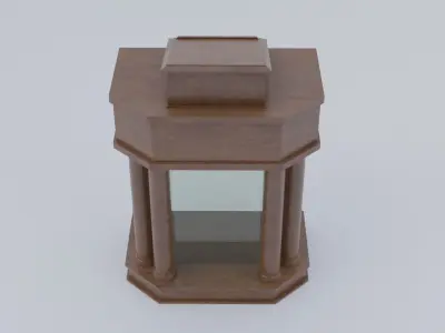 Church Pulpit Low-poly 3D model