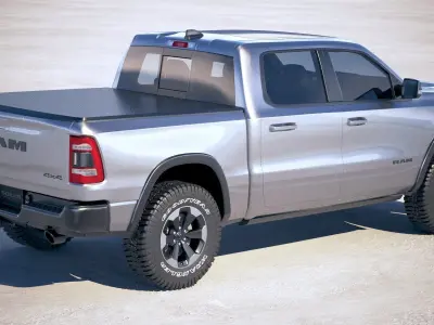 RAM 1500 Rebel Crew Cab 2019 3D model