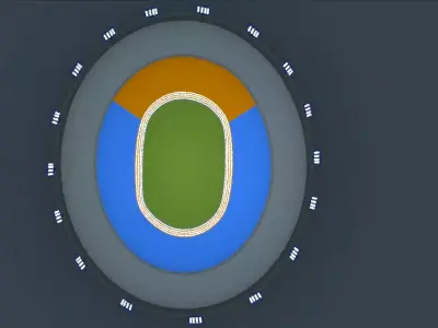 Estadio  Low-poly 3D model